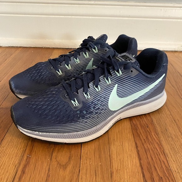 Nike Shoes - Nike Air Zoom Pegasus 34 Shoes Womens Size 8.5 Blue Mint Running 880560-405